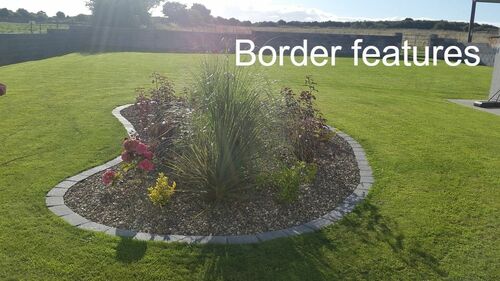 Lawn border, border feature, shrub beds